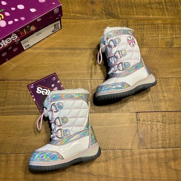 Toddler Girls Insulated Winter Boots - Picture 5 of 11